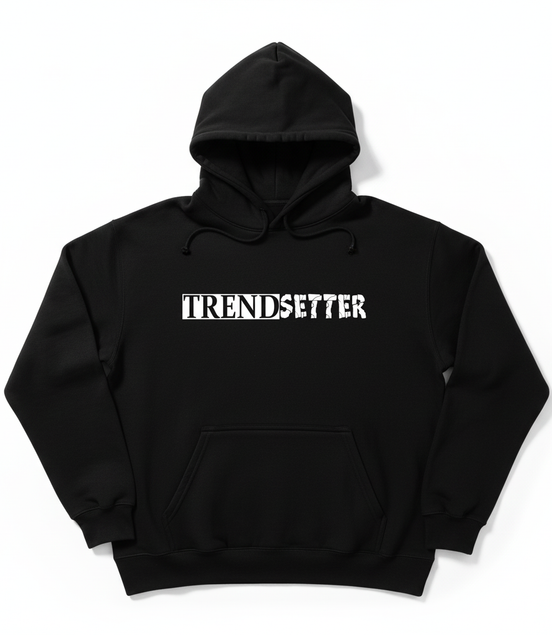 Trendsetter White Hoodie - Black