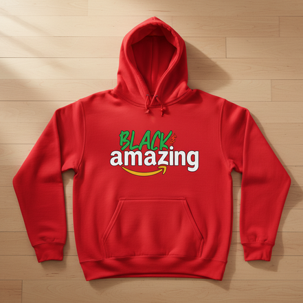 Black & Amazing Red Hoodie