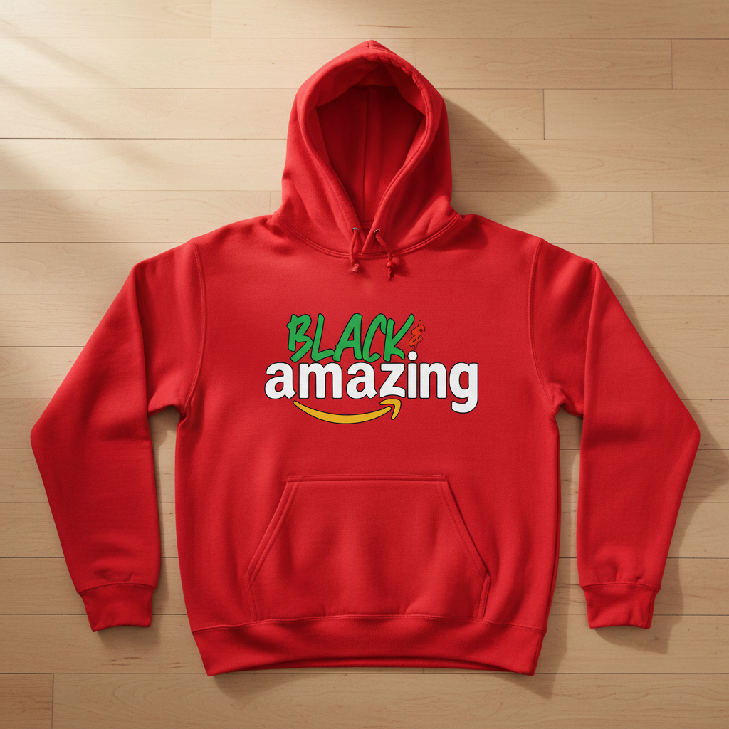 Black & Amazing Red Hoodie