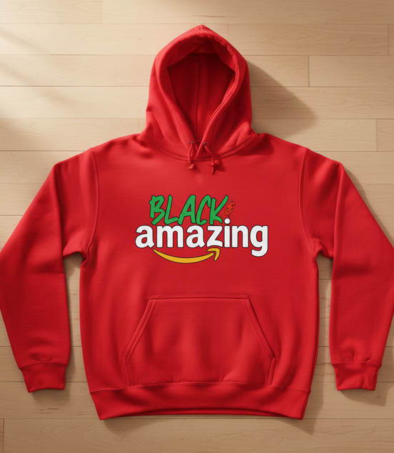 Black & Amazing Red Hoodie