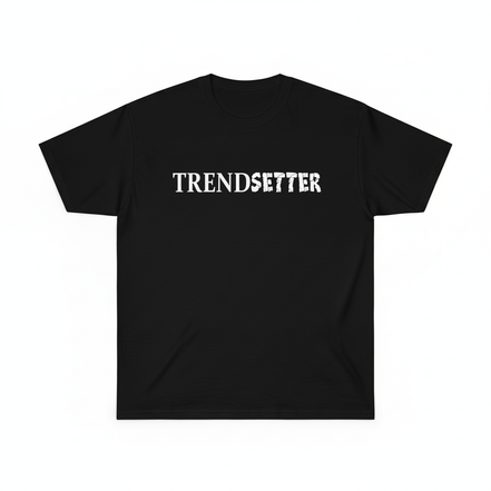 Trendsetter White Graphic Tee - Black