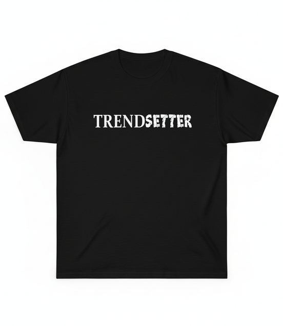 Trendsetter White Graphic Tee - Black