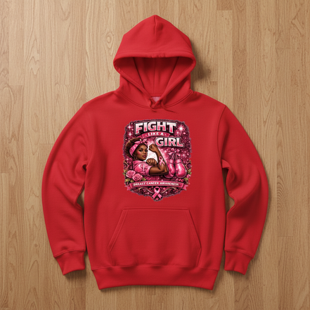 Fight Like a Girl Red Hoodie