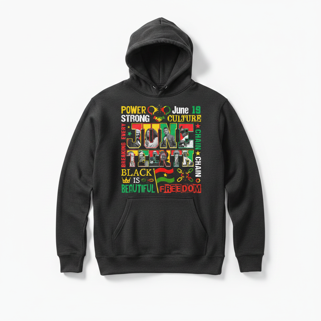 Juneteenth Power Culture Hoodie - Dark Gray