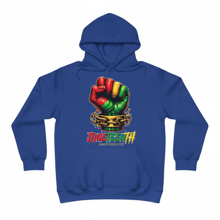 Juneteenth Free Ish Since 1865 Hoodie - Royal Blue