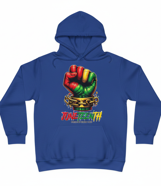 Juneteenth Free Ish Since 1865 Hoodie - Royal Blue