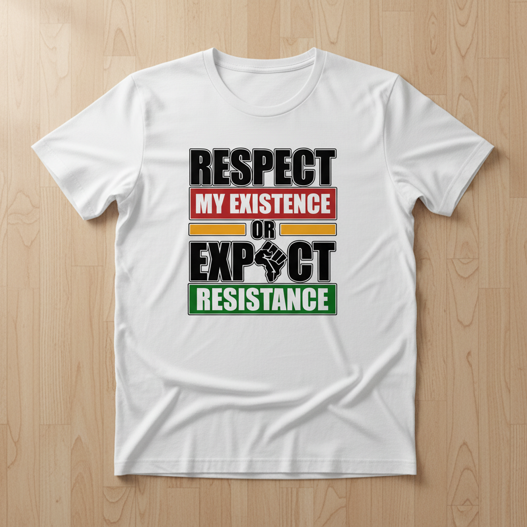 Respect My Existence White T-Shirt