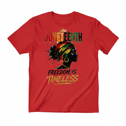 Juneteenth Freedom is Timeless Graphic Tee - Red