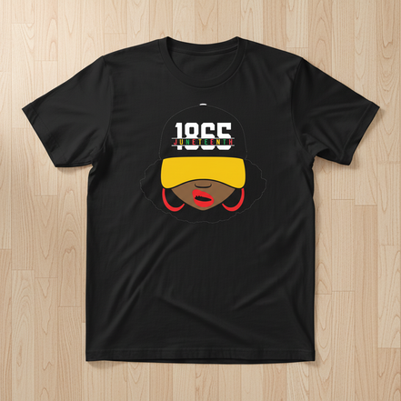 1855 Juneteenth Hat Black T-Shirt