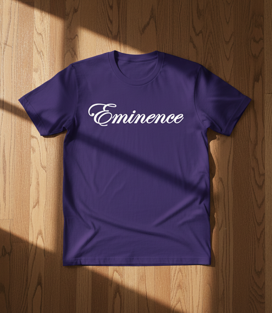 Eminence White Lioness Purple T-Shirt Front