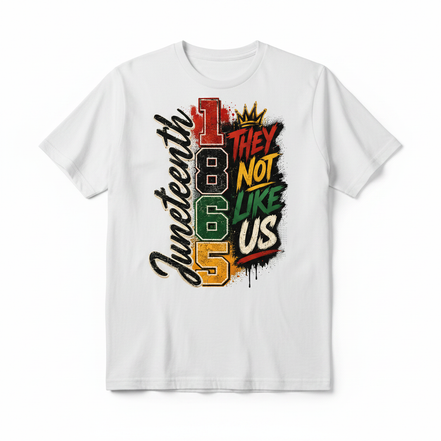 Juneteenth 1865 They Not Like Us Graphic Tee - White