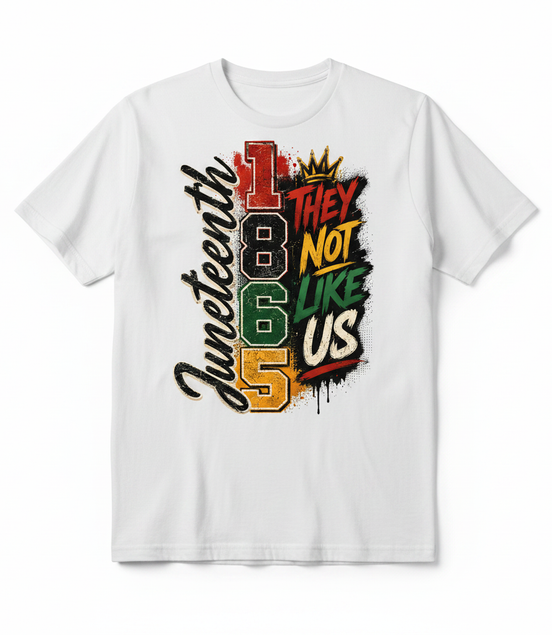 Juneteenth 1865 They Not Like Us Graphic Tee - White