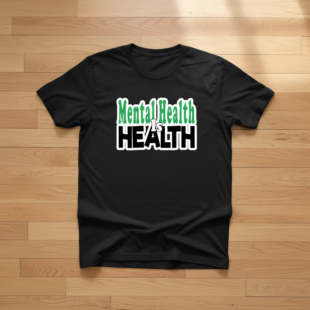 Mental Health is Health Black T-Shirt