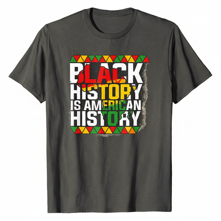 Black History is American History Dark Gray T-Shirt