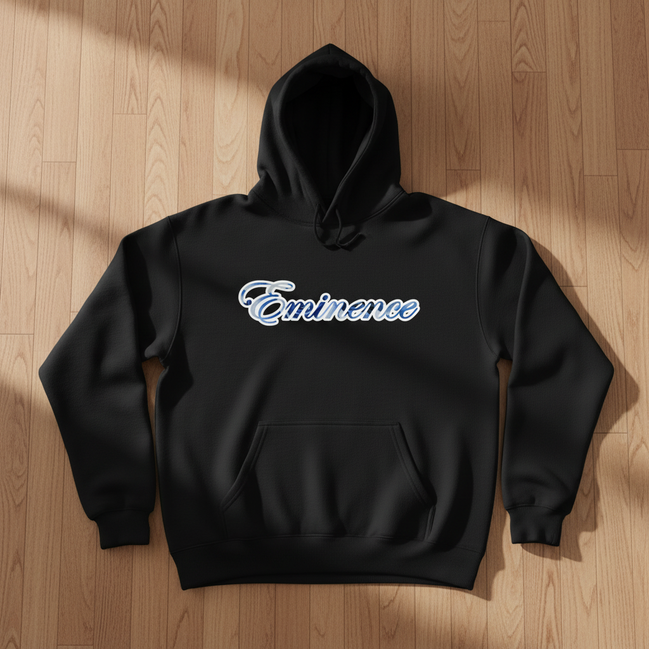 Eminence Blue Rose Lioness Black Hoodie Front