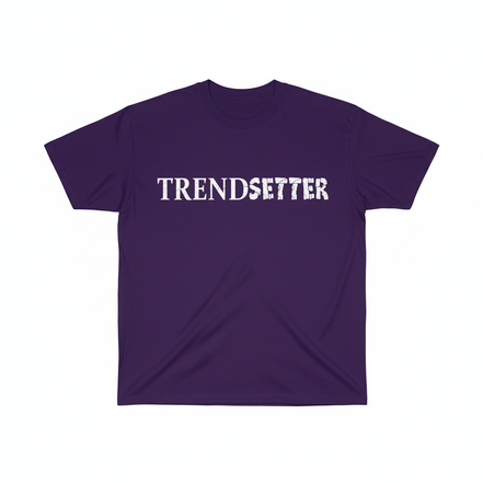 Trendsetter White Graphic Tee - Purple