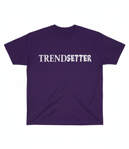 Trendsetter White Graphic Tee - Purple