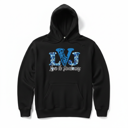 Love Vs Jealousy Hoodie Front - Black