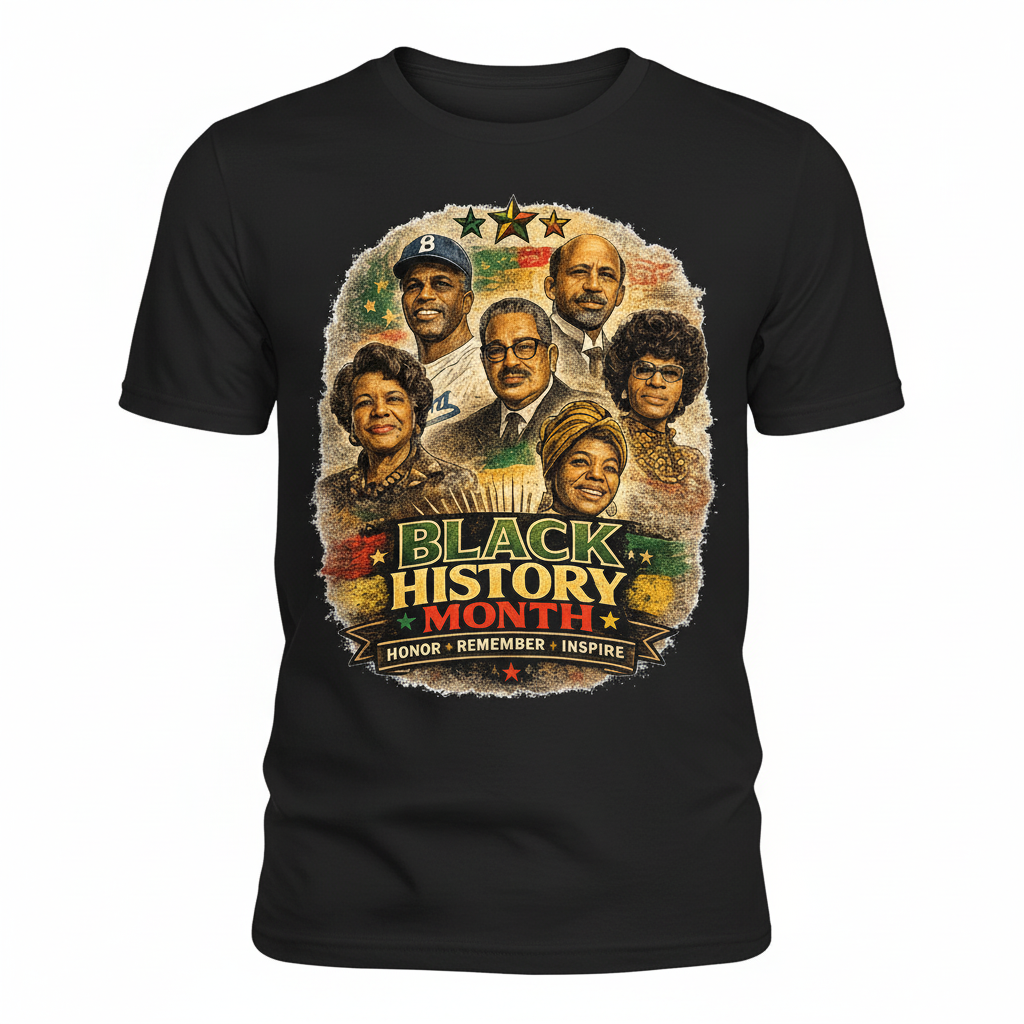 Black History Month Black T-Shirt
