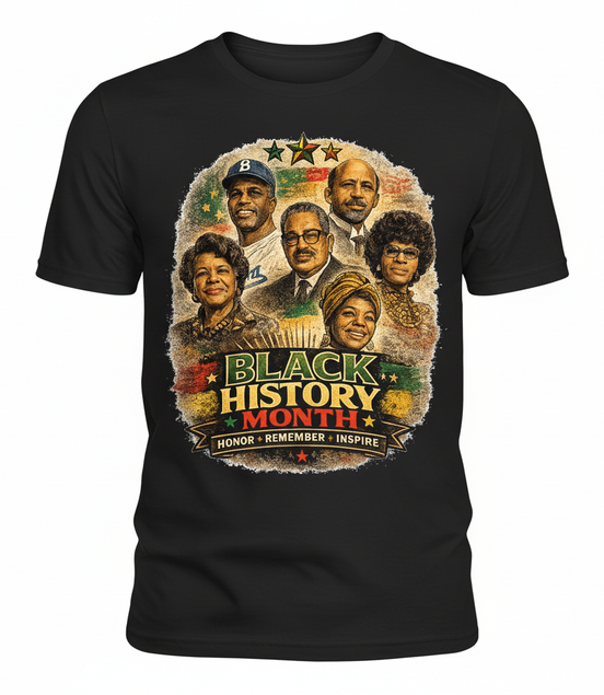Black History Month Black T-Shirt