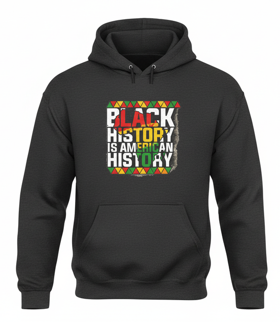 Black History is American History Dark Gray Hoodie