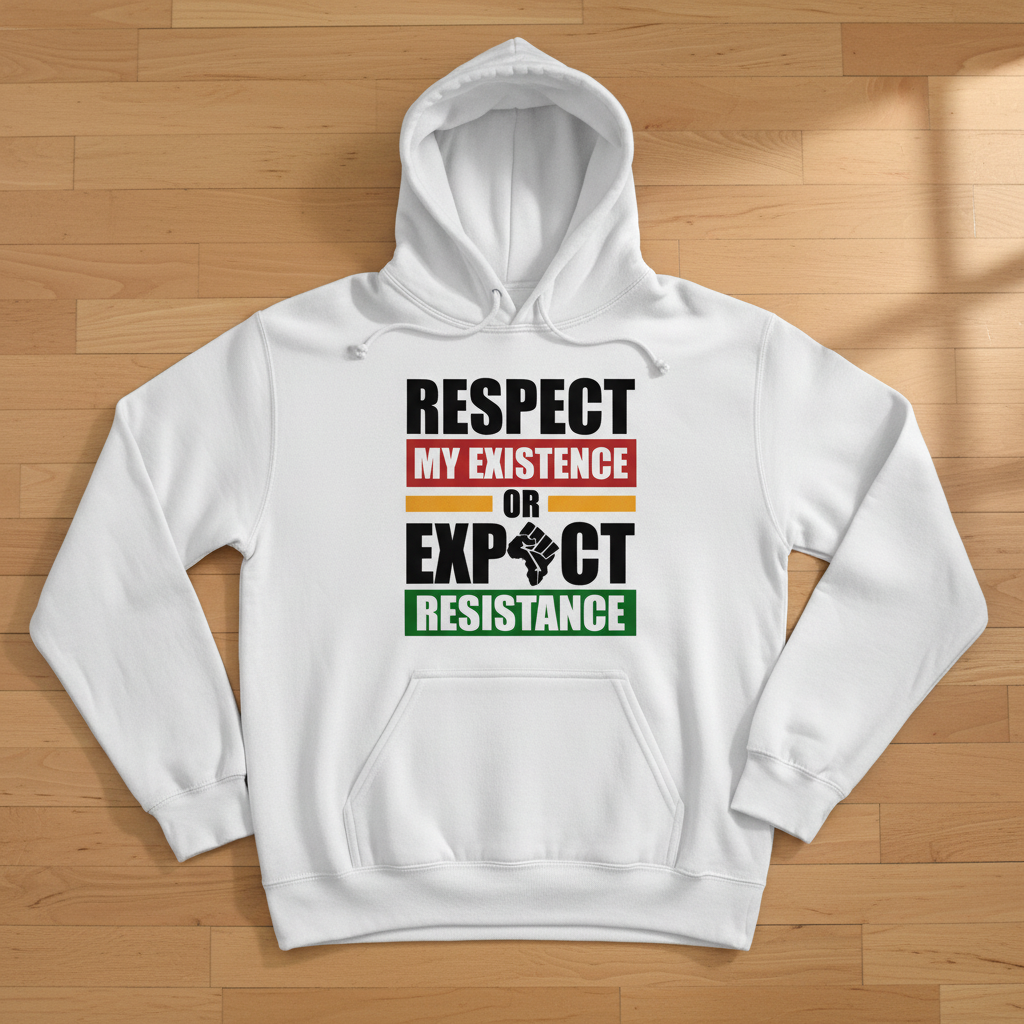 Respect My Existence White Hoodie