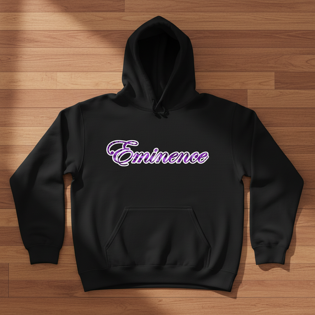 Eminence Purple Rose Lioness Black Hoodie Front