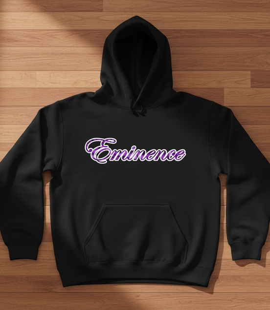 Eminence Purple Rose Lioness Black Hoodie Front