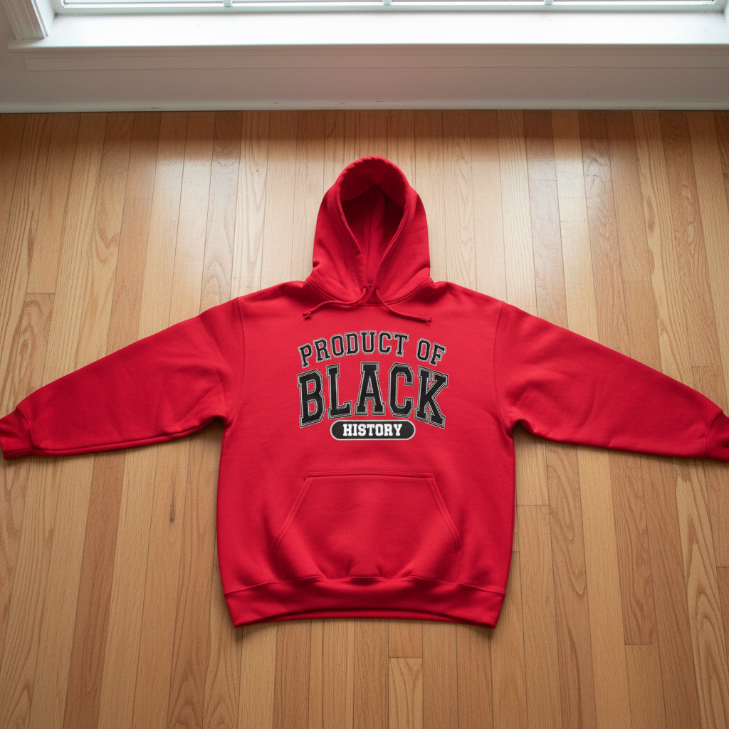 Product of Black History Red Hoodie