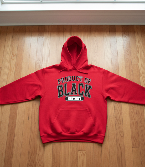 Product of Black History Red Hoodie