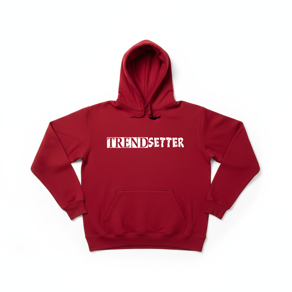 Trendsetter White Hoodie - Red