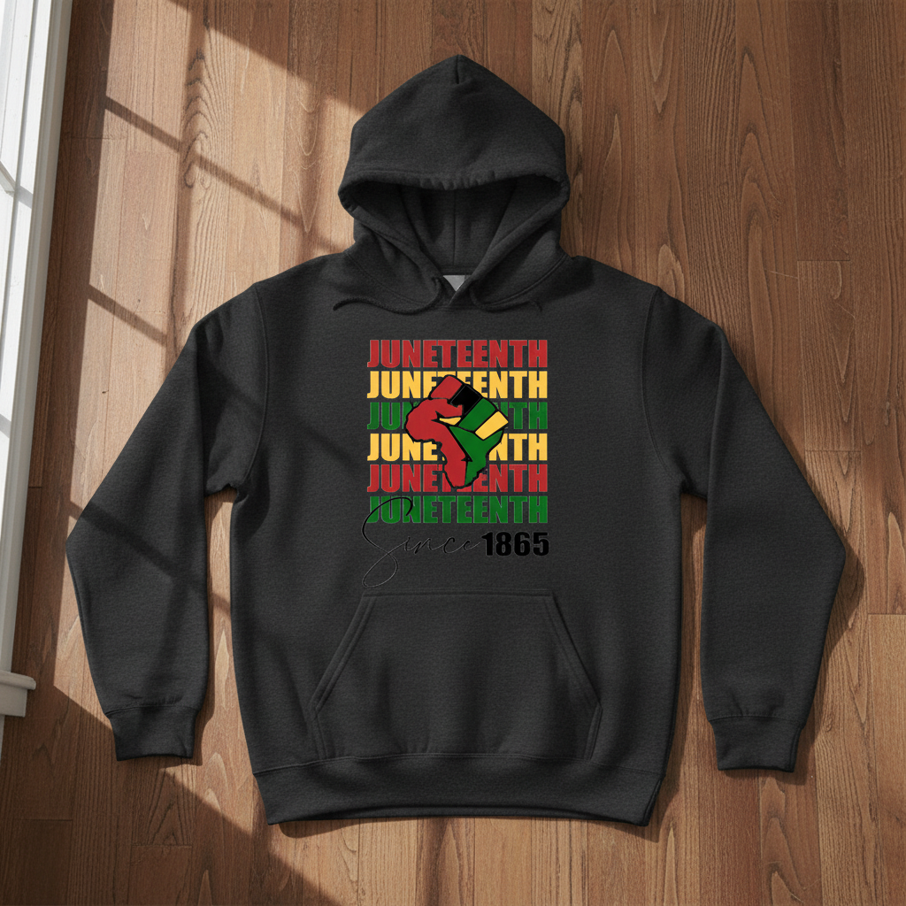 Juneteenth Since 1865 Gray Hoodie