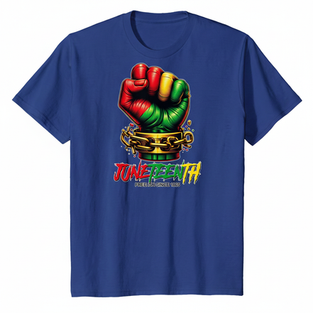 Juneteenth Free Ish Since 1865 Graphic Tee - Royal Blue