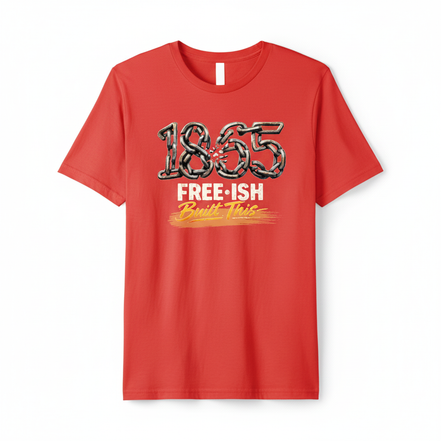 1865 Built This Bright Red T-Shirt