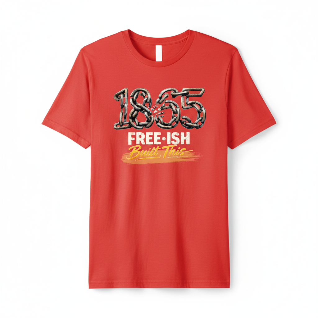 1865 Built This Bright Red T-Shirt