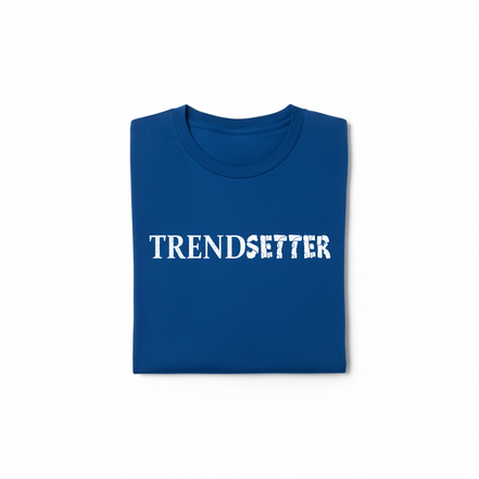 Trendsetter White Graphic Tee - Blue