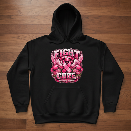 Fight for a Cure Black Hoodie Large