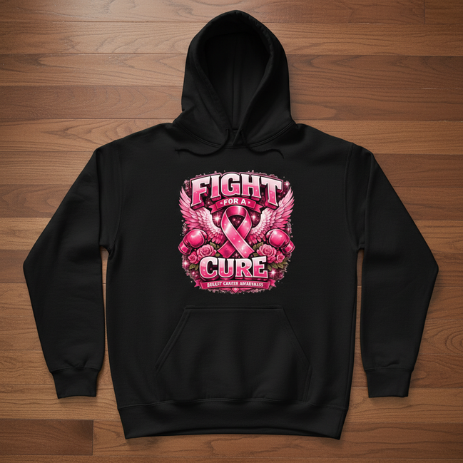 Fight for a Cure Black Hoodie Large