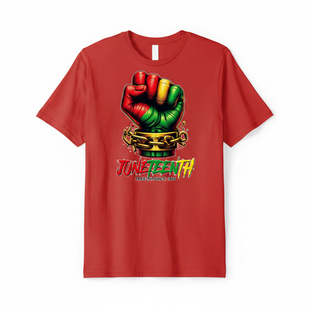 Juneteenth Free Ish Since 1865 Graphic Tee - Red