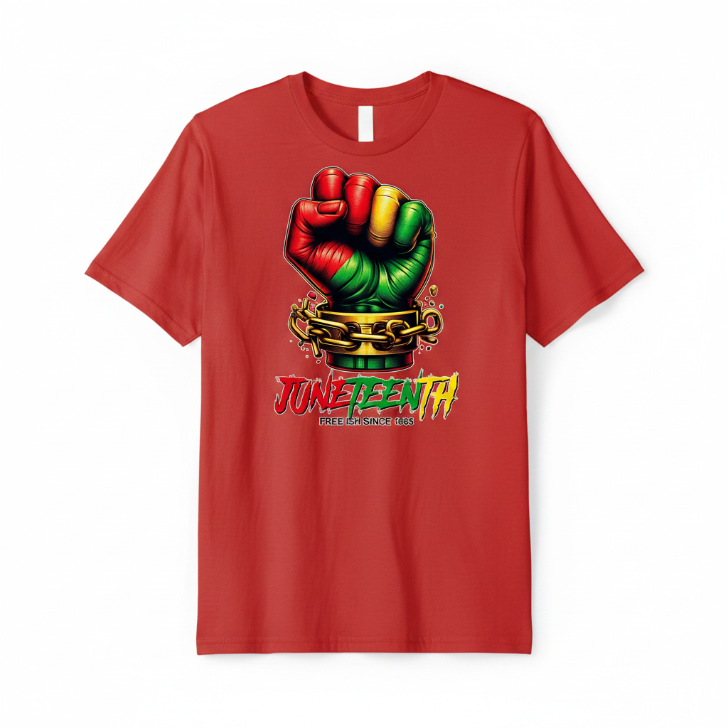 Juneteenth Free Ish Since 1865 Graphic Tee - Red