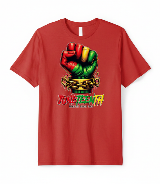 Juneteenth Free Ish Since 1865 Graphic Tee - Red