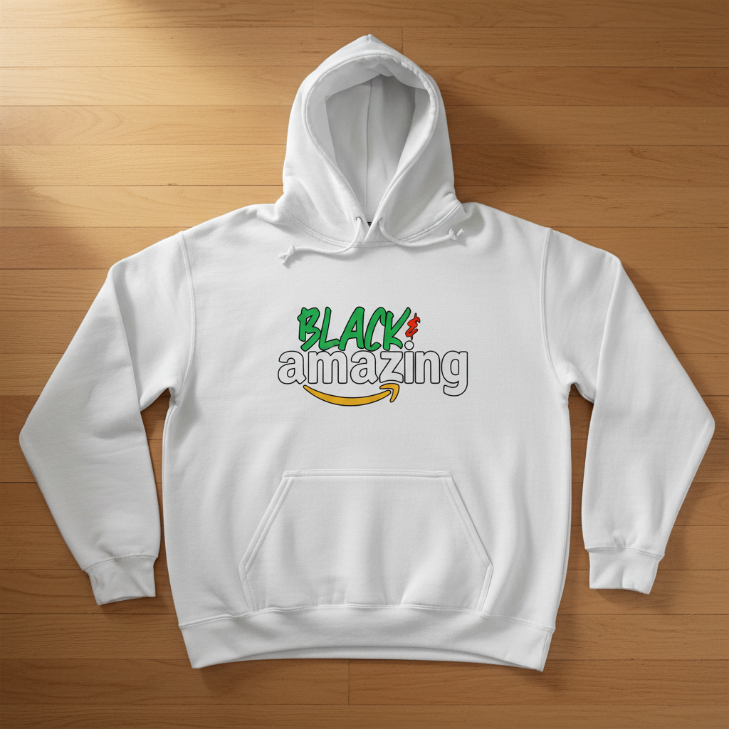 Black & Amazing White Hoodie