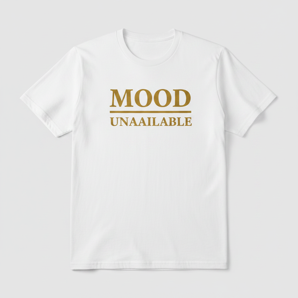 Mood – Unavailable - White/Gold - Front View