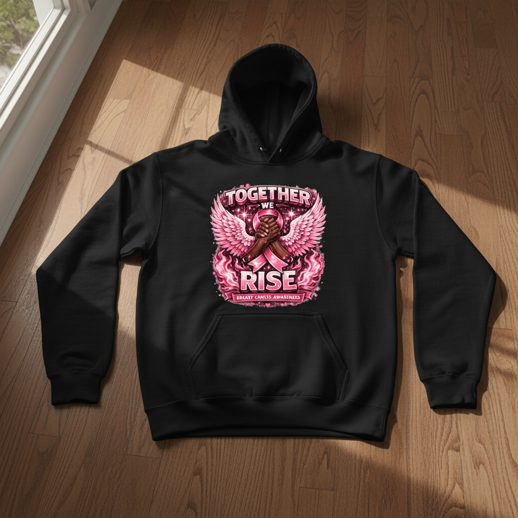 Together We Rise Black Hoodie
