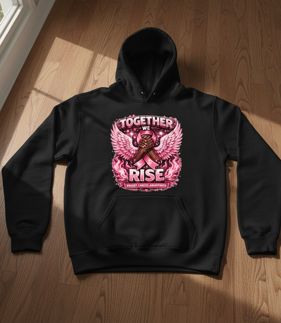 Together We Rise Black Hoodie