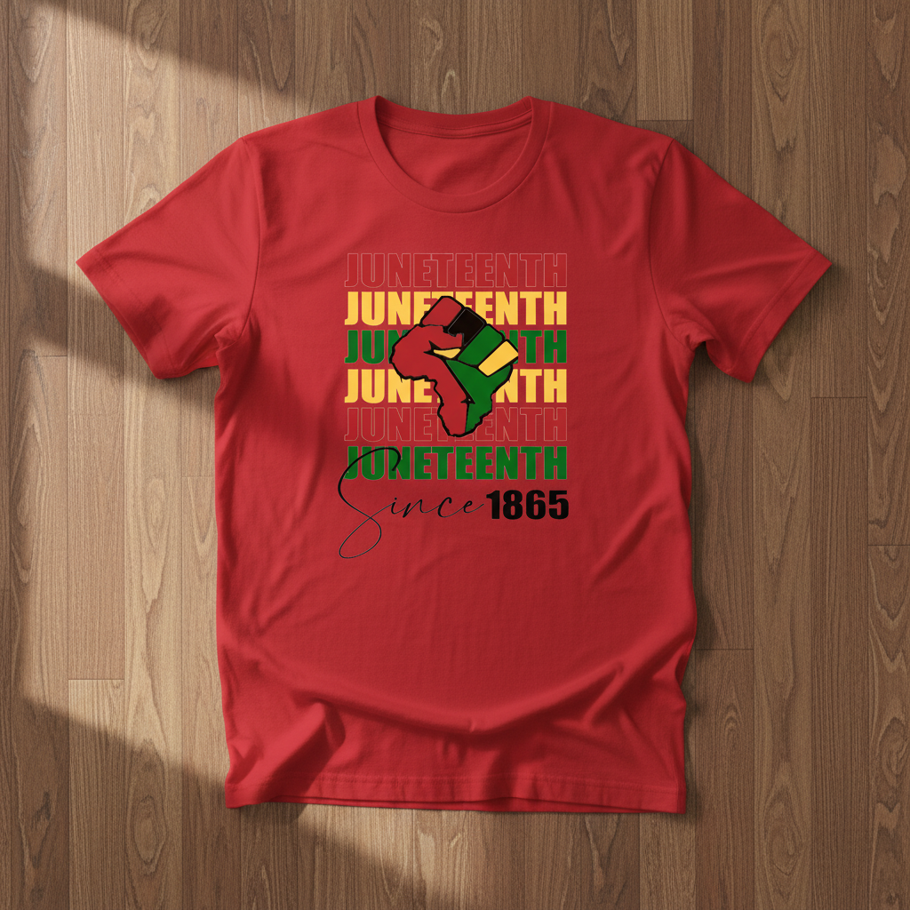 Juneteenth Since 1865 Red T-Shirt