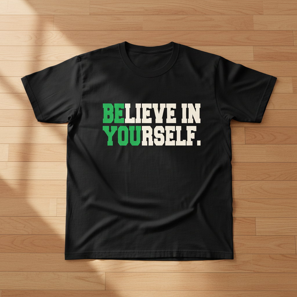 Believe in Yourself Black T-Shirt