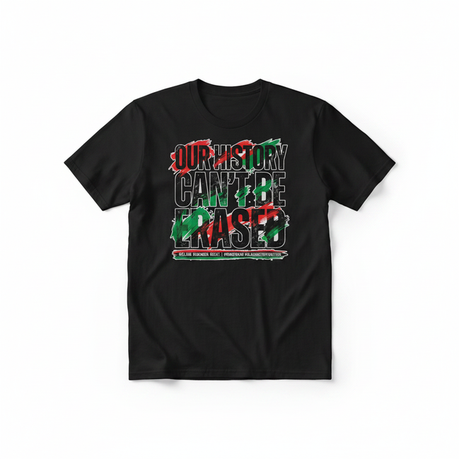 Our History Can't Be Erased Graphic Tee - Black