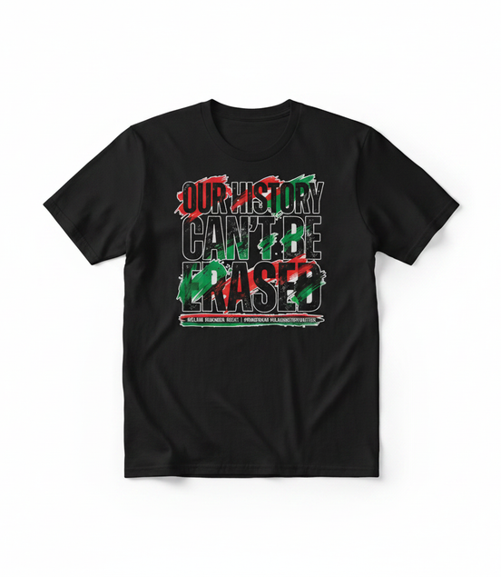 Our History Can't Be Erased Graphic Tee - Black