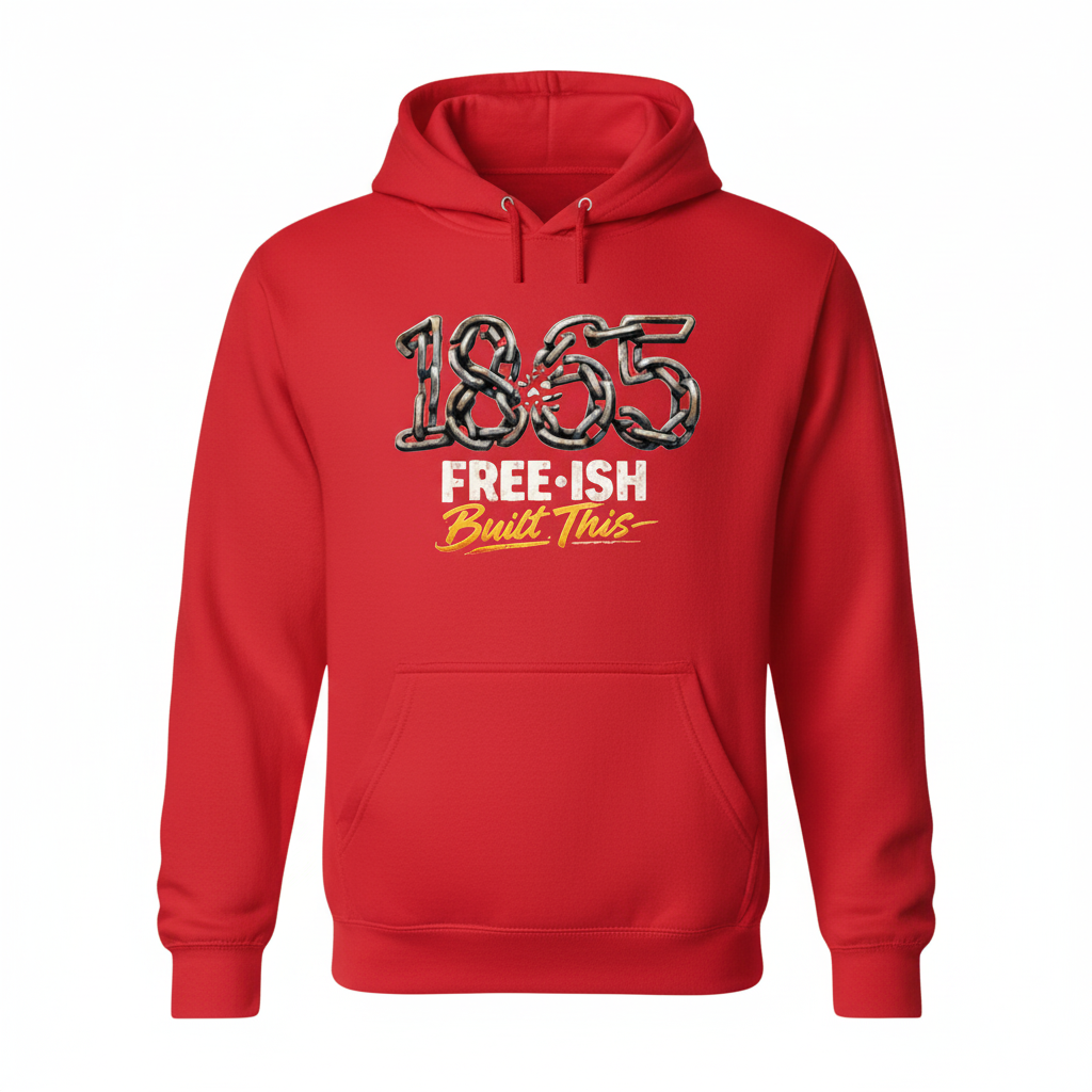 1865 Built This Bright Red Hoodie